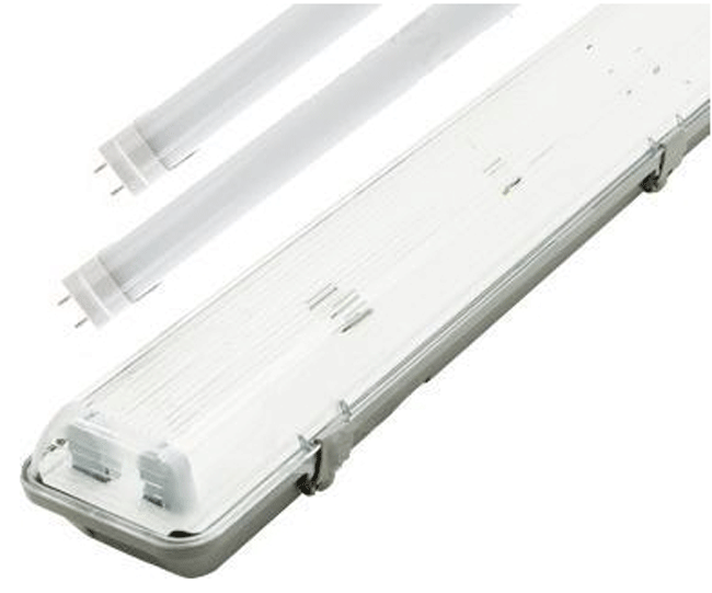 LED zářivkové těleso 120cm + 2x LED zářivka denní bílá 4800lm