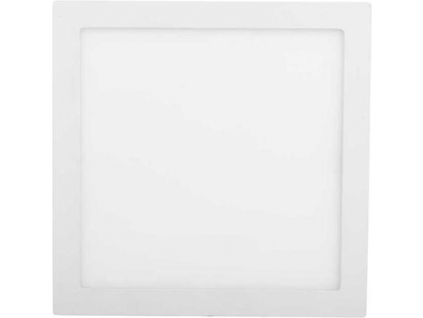 Bílý vestavný LED panel 300x300mm 25W denní bílá s nouzovým modulem