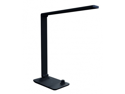 Černá LED stolní lampička MASTER 10W s bezdrátovým nabíjením CCT