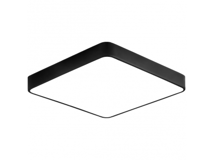 Černý stropní LED panel 400x400mm 24W denní bílá s čidlem