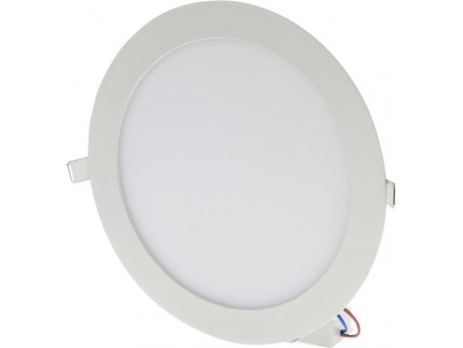 Stmívatelný bílý kruhový vestavný LED panel 225mm 18W denní bílá