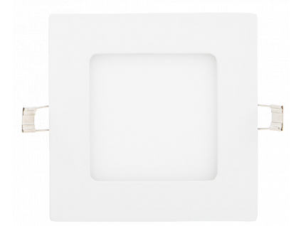 Stmívatelný bílý vestavný LED panel 120x120mm 6W teplá bílá