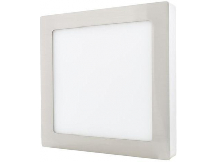 Stmívatelný chromový přisazený LED panel 175x175mm 12W teplá bílá