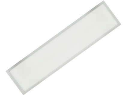 Stmívatelný stříbrný podhledový LED panel 300x1200mm 48W teplá bílá