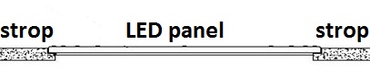 LED panel podhledový
