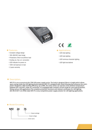 Náhled – technický list