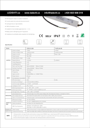 Náhled – technický list