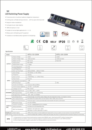 Náhled – technický list