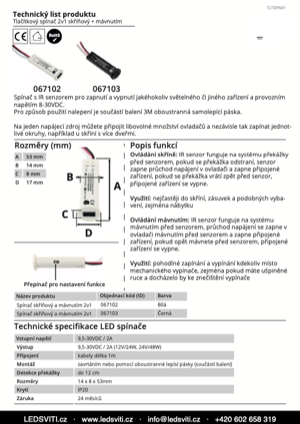Náhled – technický list
