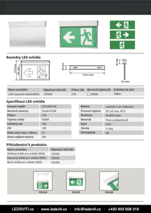Náhled – technický list