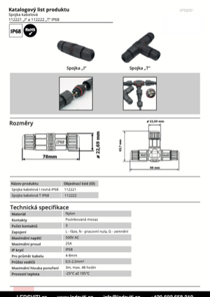 Náhled – technický list