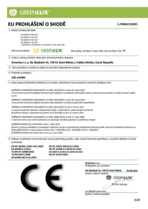 Náhled – technický list