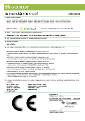 Náhled – technický list