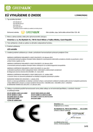 Náhled – technický list