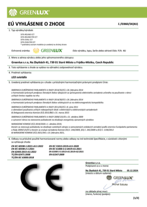 Náhled – technický list
