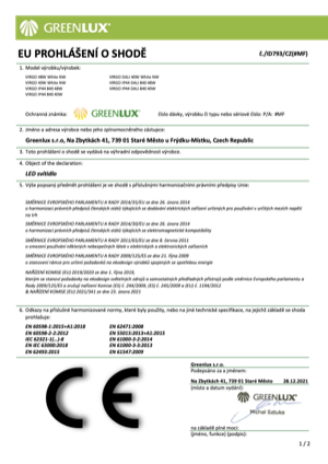 Náhled – technický list
