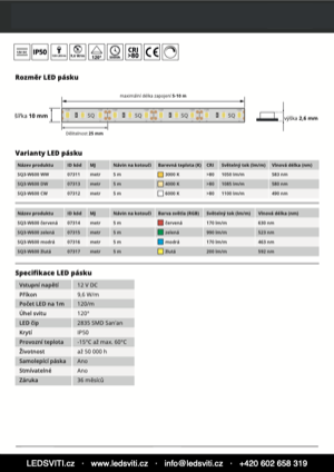 Náhled – technický list