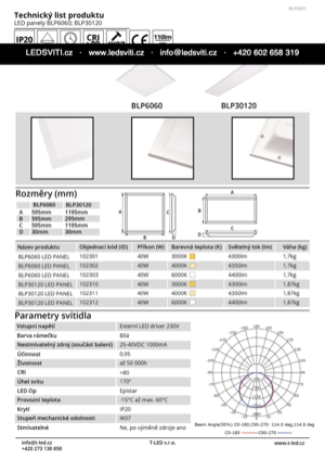 Náhled – technický list