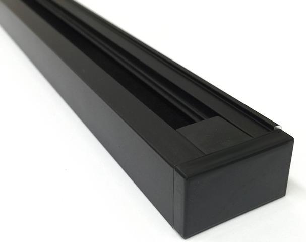 Schwarzer 1-Phasen Schiene system 2m