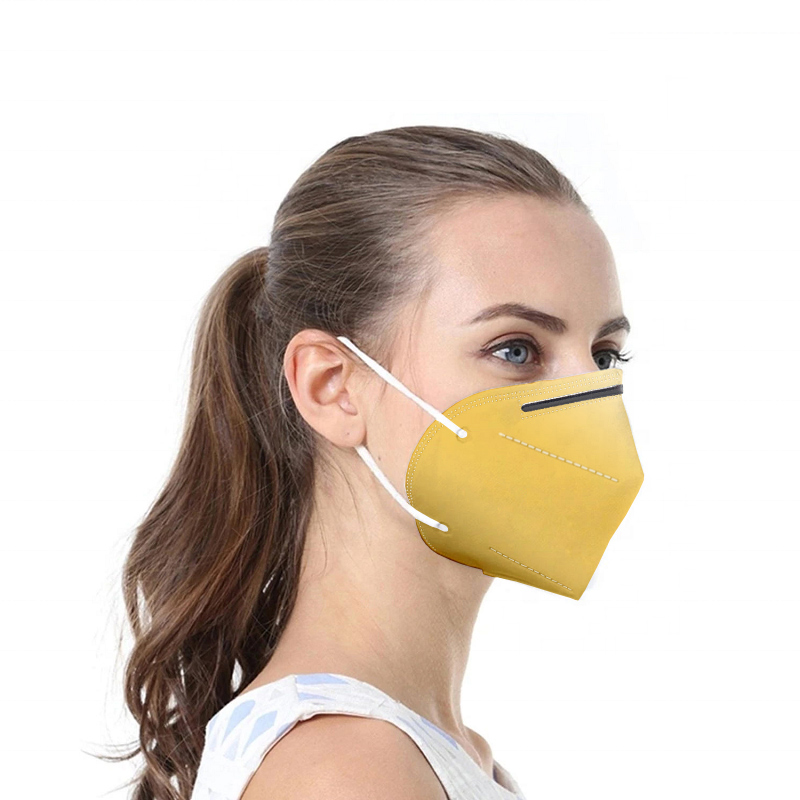 Gelbe Atemschutzmaske FFP2 / KN95 1 Stck