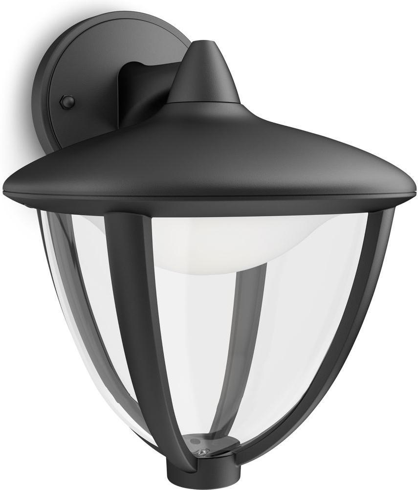 Philips LED Robin Lampe außen Wand schwarz 4,5W 15471/30/16
