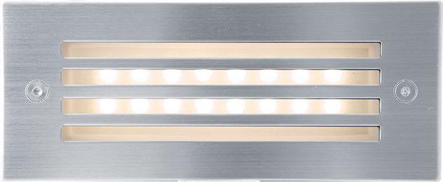 Eingebaute außen LED Lampe mit Gitter 1W 70 x 170mm Warmweiß
