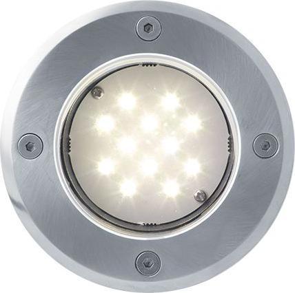 Boden einbaustrahler LED Lampe 230V 1W 12LED Warmweiß
