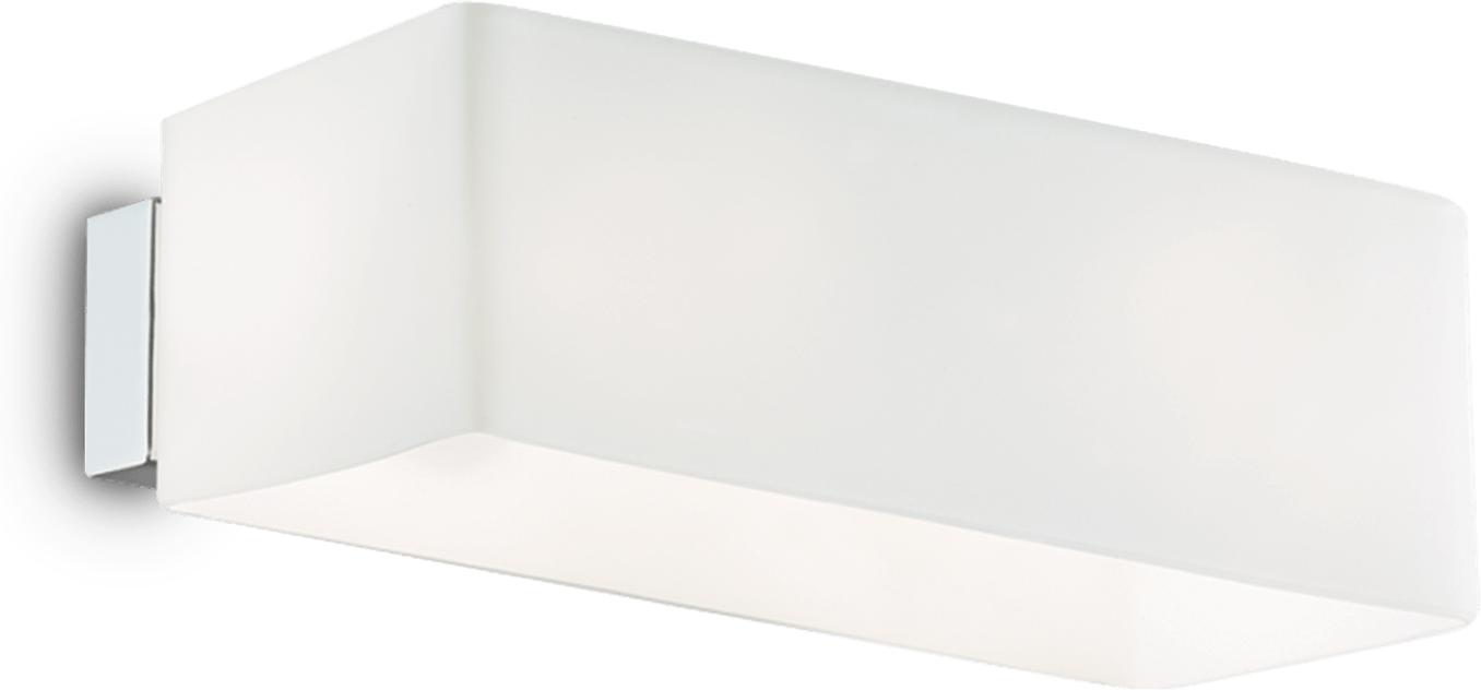 Ideal lux LED Box bianco Wand Lampe 2x4,5W 9537