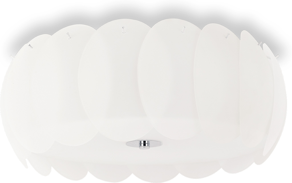 Ideal lux LED Ovalino bianco decken Lampe 8x5W 94014