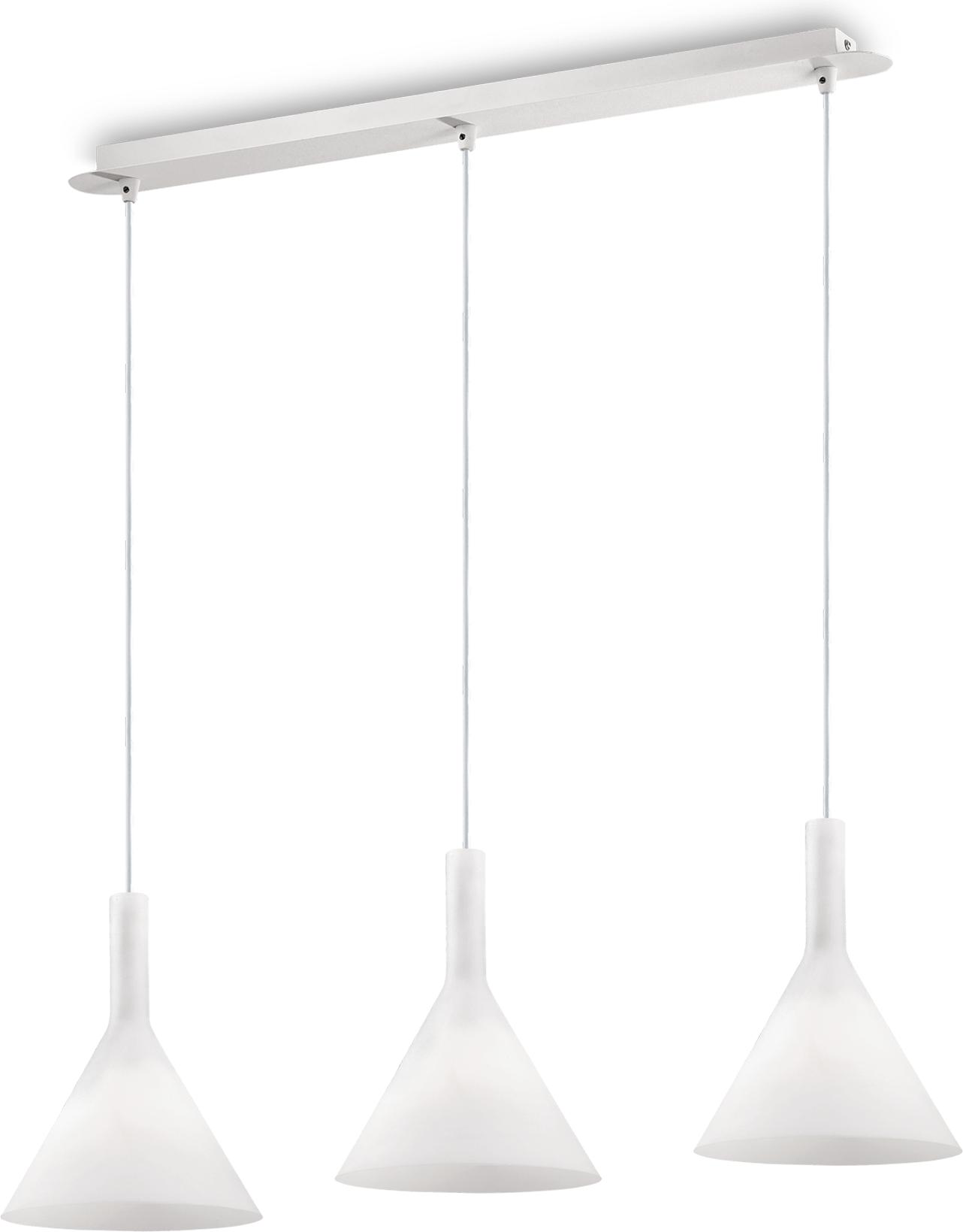 Ideal lux LED Cocktail small bianco haengende Lampe 3x5W 74245