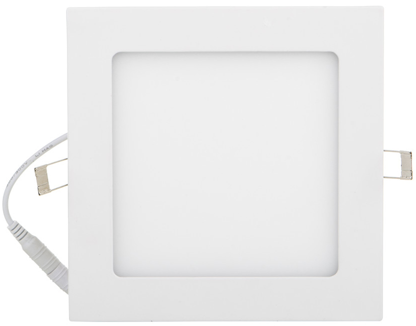 Weisser eingebauter LED Panel 175 x 175mm 12W Warmweiß