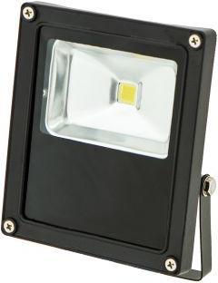Schwarzer LED Strahler 12V 10W Tageslicht