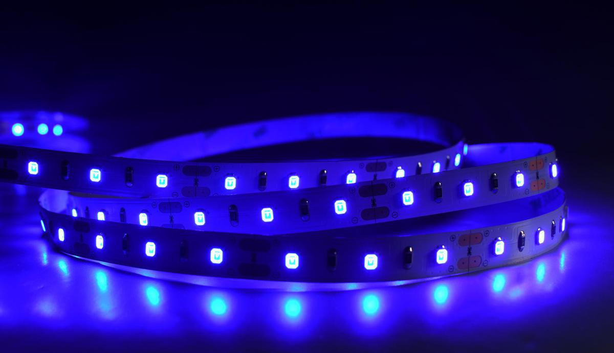 LED Streifen 4,8W/m ohne Schutz blau