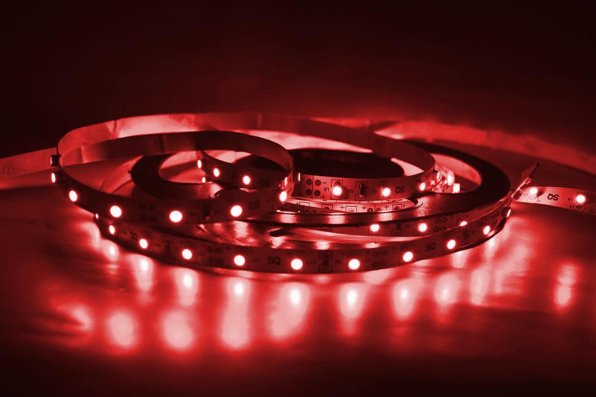 LED Streifen 9,6W/m ohne Schutz rot