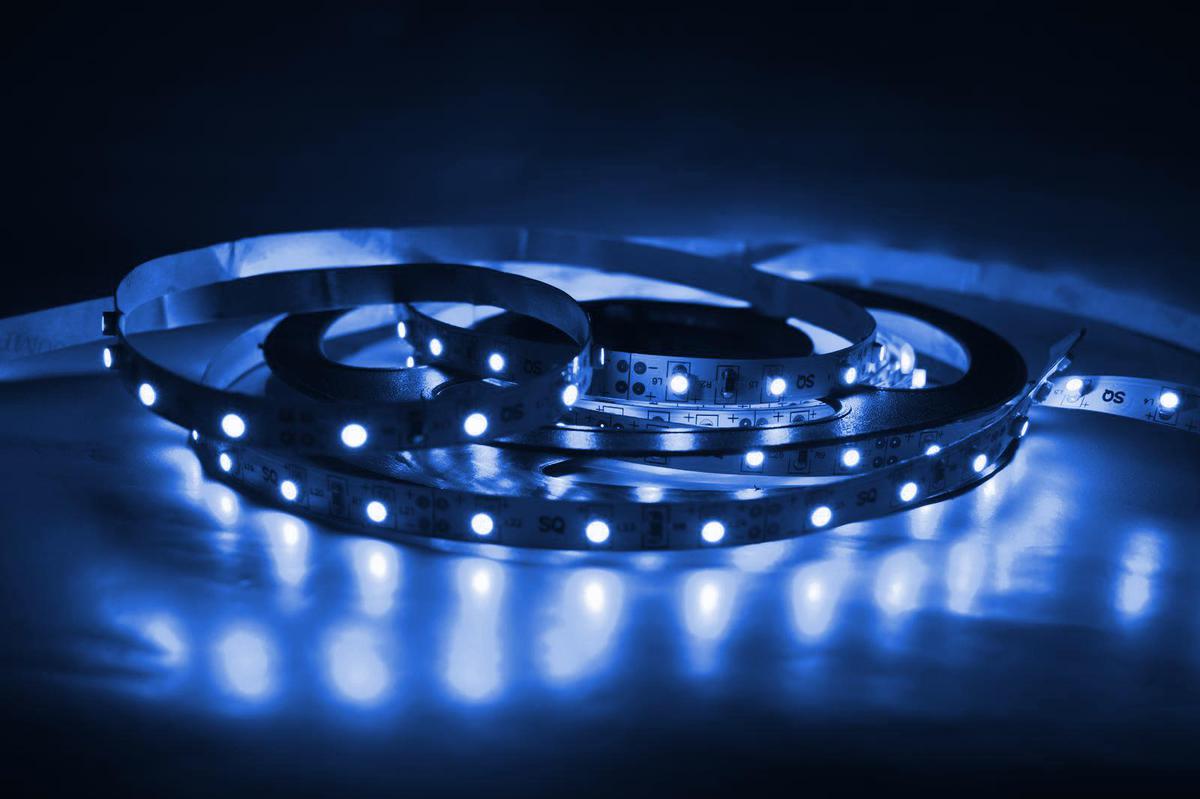 LED Streifen 9,6W/m ohne Schutz blau