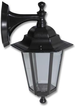 Schwarze LED retro Lampe Wand 8W Warmweiß Z6102 CR