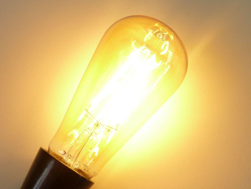 LED Lampe E27 EDF4W ST64 Filament ovale