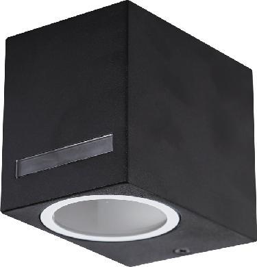 Schwarzes außen kleines eckig Wand Beleuchtung 10W Warmweiß