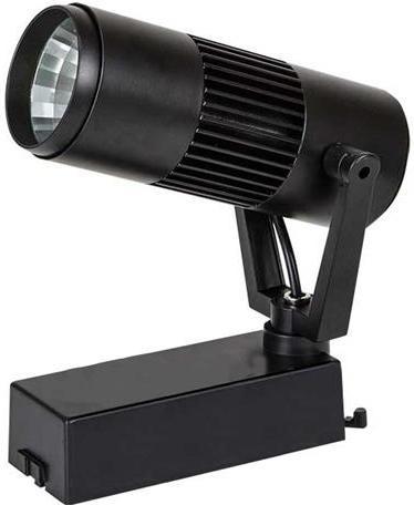 Čierny fazovy lištový LED reflektor 10W teplá biela