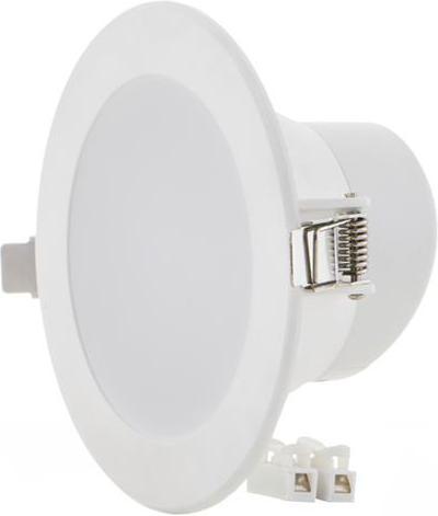 Biele vstavané okrúhle LED svietidlo 10W 115mm neutrálna biela IP63