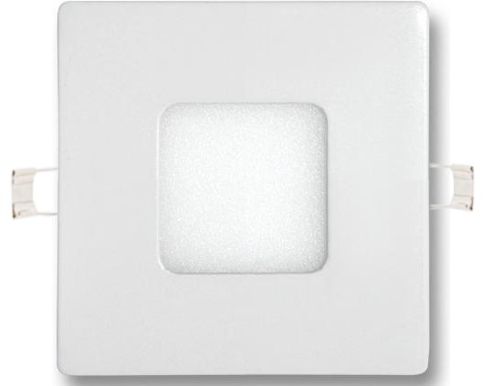 Stmievateĺný biely vstavaný LED panel 90 x 90mm 3W studená biela