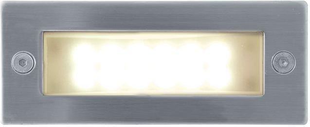 Vstavané vonkajšie LED svietidlo 45 x 110mm teplá biela