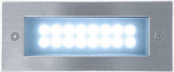 Vstavané vonkajšie LED svietidlo 70 x 170mm studená biela