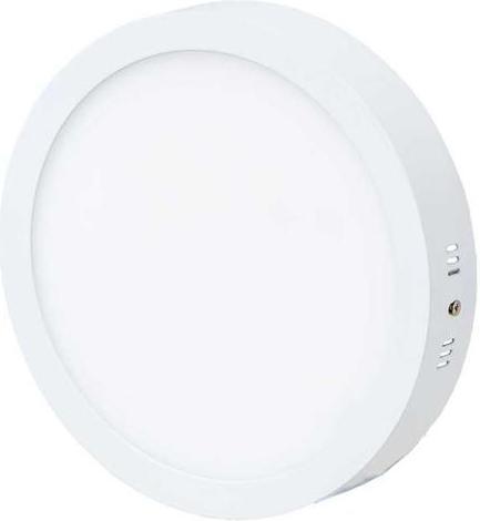 Biely kruhový prisadený LED panel 300mm 25W teplá biela