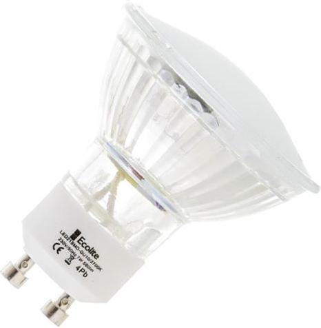 LED žiarovka GU10 1W 3SMD teplá biela