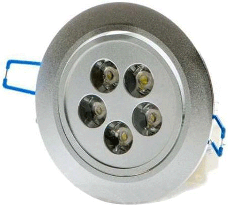 LED bodové svietidlo 5x 1W studená biela