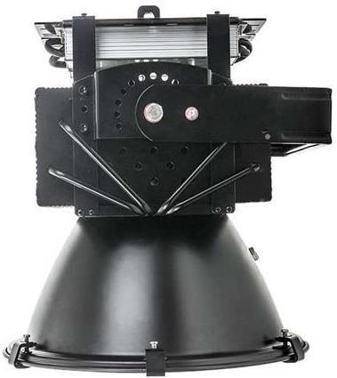 Čierny priemyselný LED reflektor 300W teplá biela