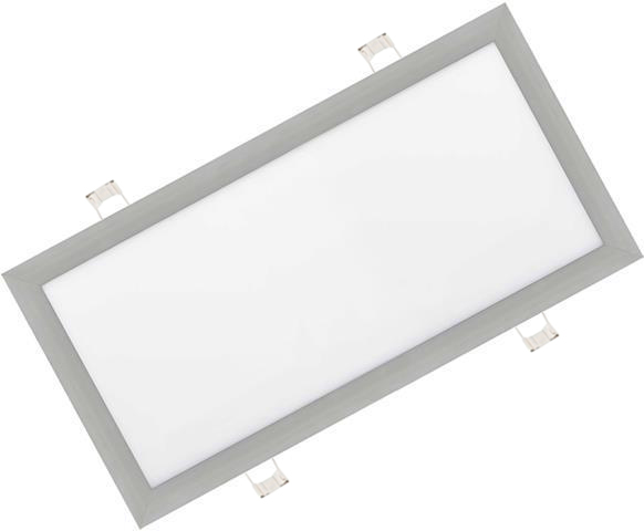 Stmievateľý strieborný vstávaný LED panel 300 x 600mm 30W teplá biela poškodený