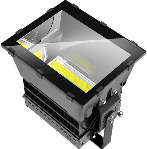 Čierny priemyselný LED reflektor 1000W biela