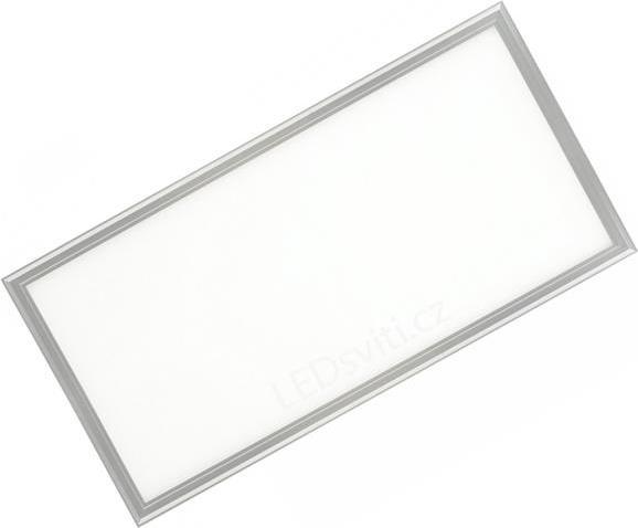 Strieborný podhľadový LED panel 300 x 600mm 24W neutrálna biela